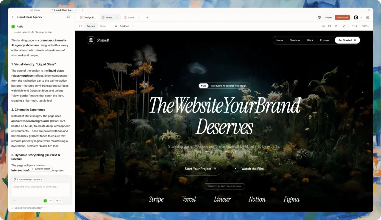 The Open Design design-system library — brands and tokens kept as files you own