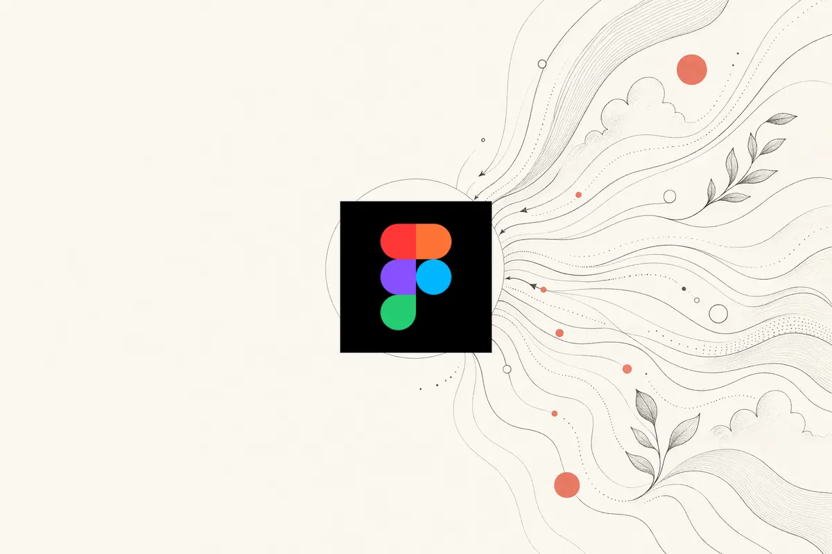 Open Design vs Figma Make — warm-paper editorial illustration of a prompt converging into a design hub you own
