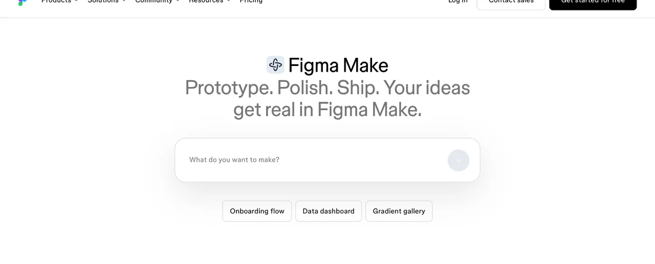 Figma Make — prompt-to-app inside the Figma ecosystem