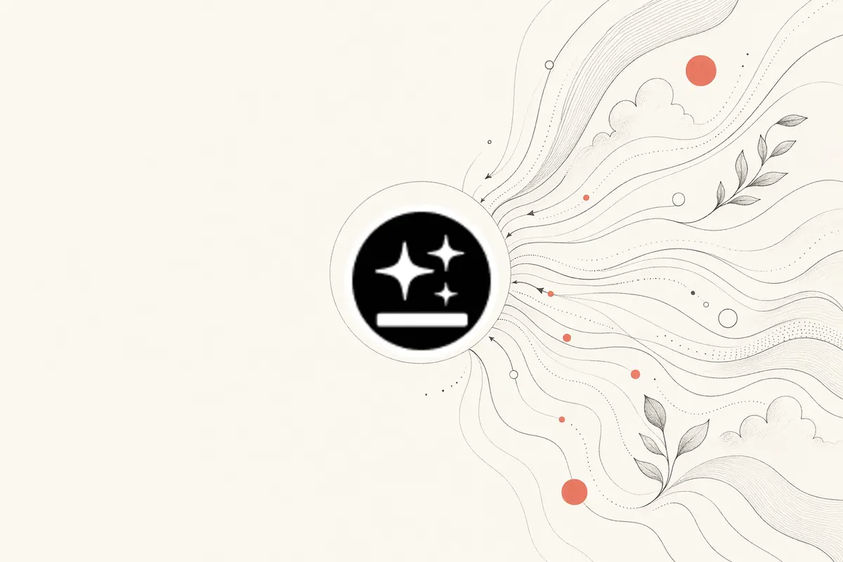 Open Design vs Genspark — warm-paper editorial illustration of a prompt converging into a design hub you own