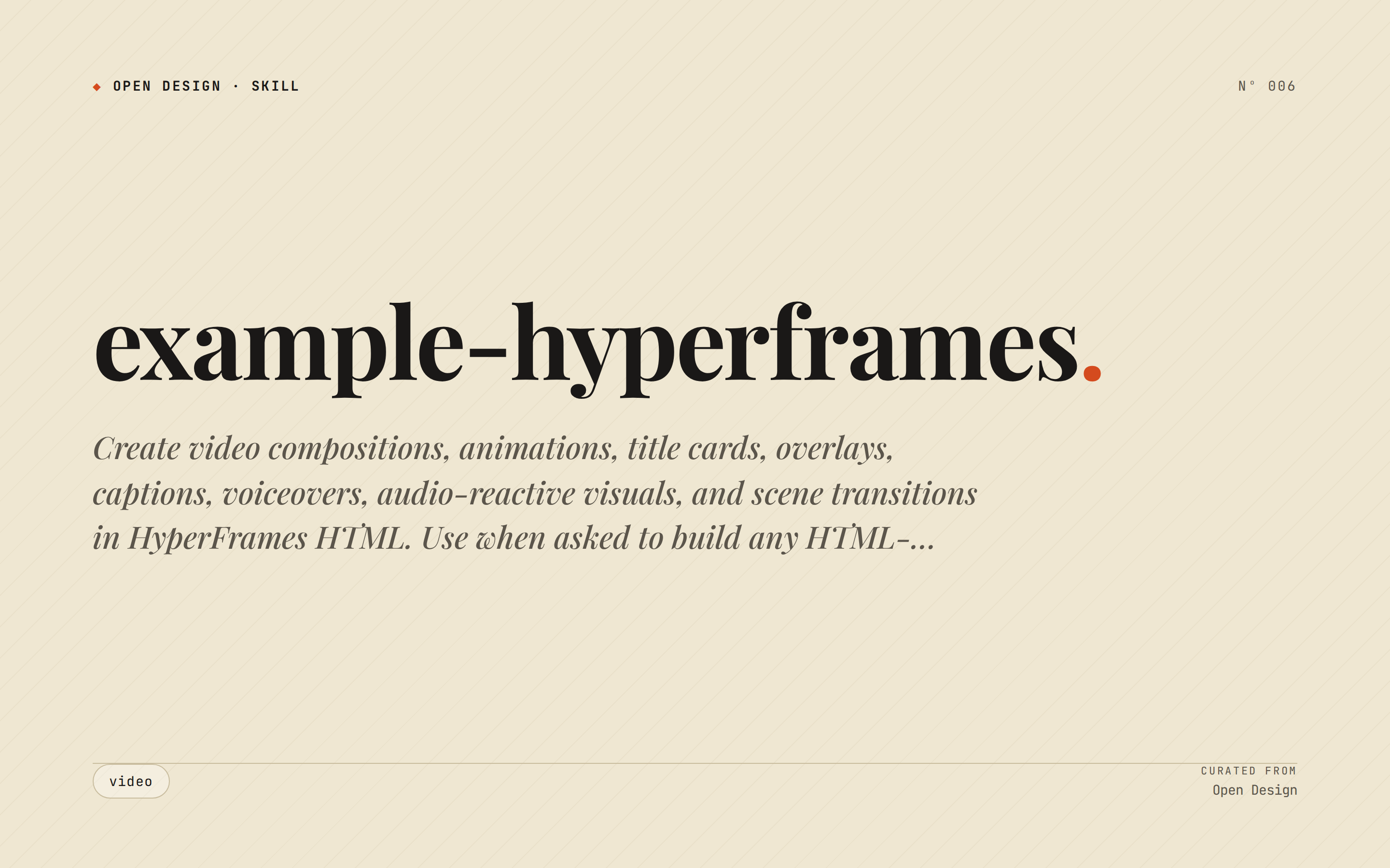 Hyperframes preview