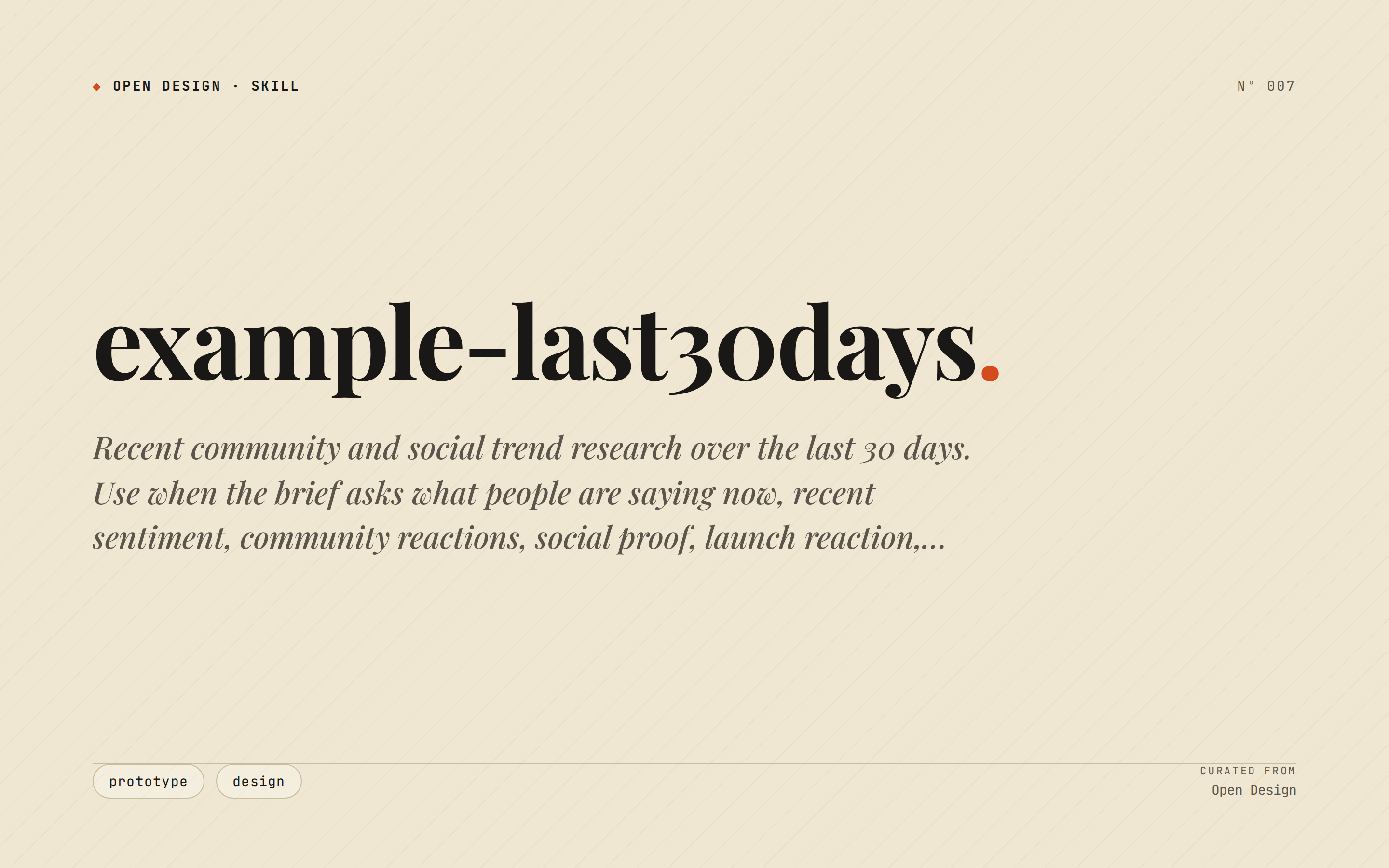 Last30days preview