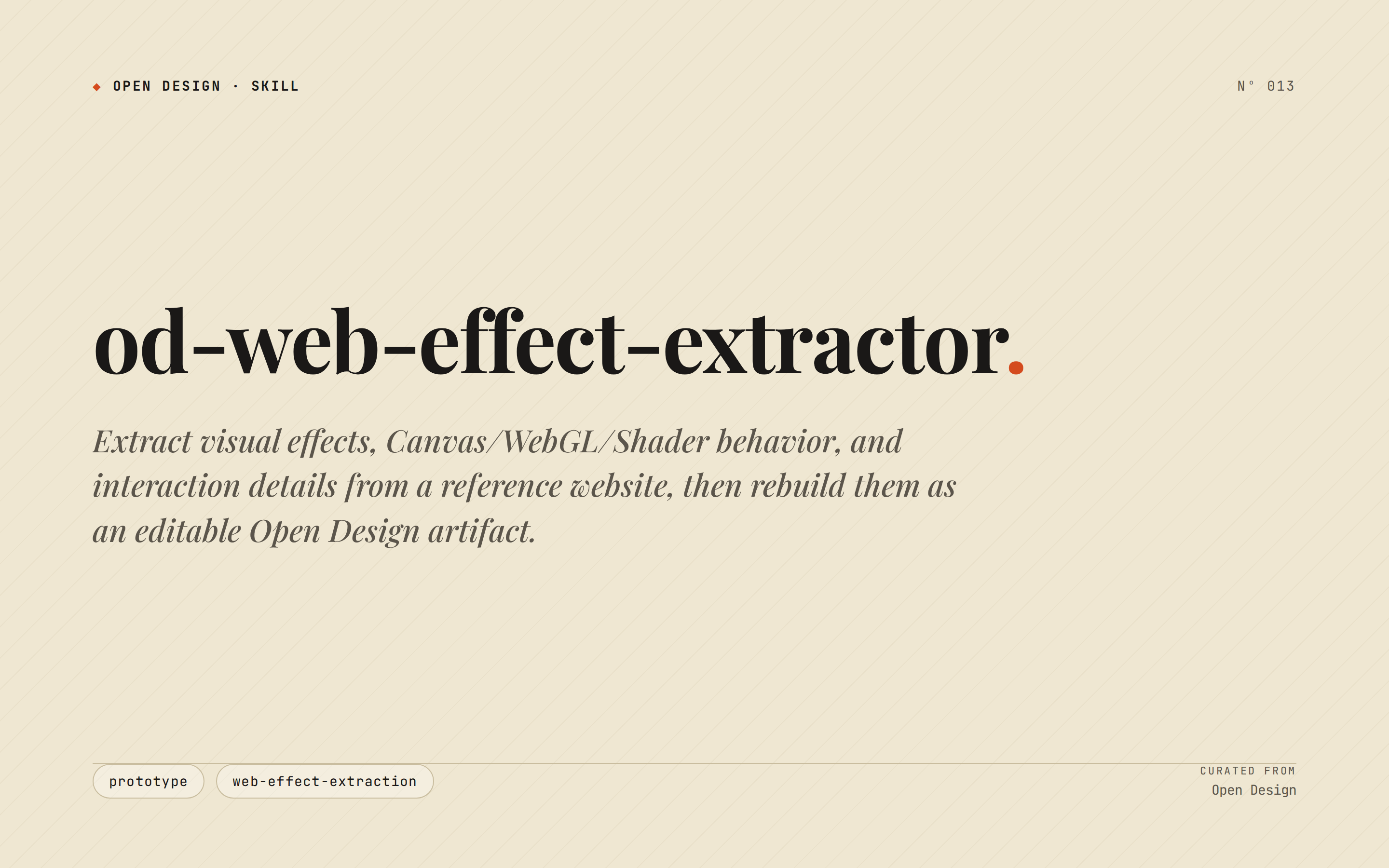 Web effect extractor preview